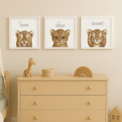 Déco chambre enfant carré