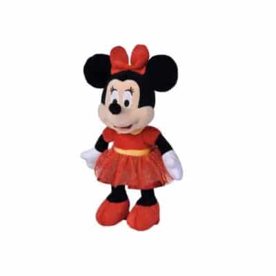 peluche minnie mouse disney robe rouge